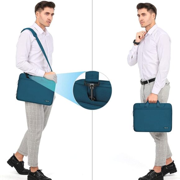 Protective Laptop Shoulder Bag Compatible with MacBook Air/Pro - Picture 5 of 6